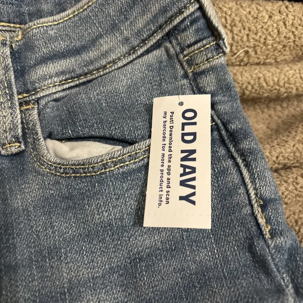Old Navy Girls High Rise Rockstar 360° Skinny Jeggings Dark Wash Size 8 Kids